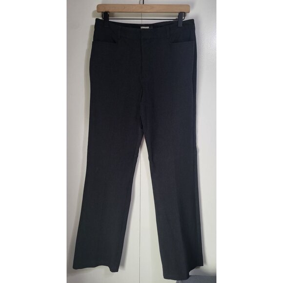 Gap Women's 10R VTG y2k Bootcut Stretch Gray Trouser Pants SZ 10R Classic Preppy - Picture 5 of 11